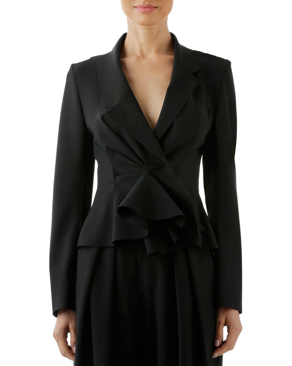 Blazer Babado Preto