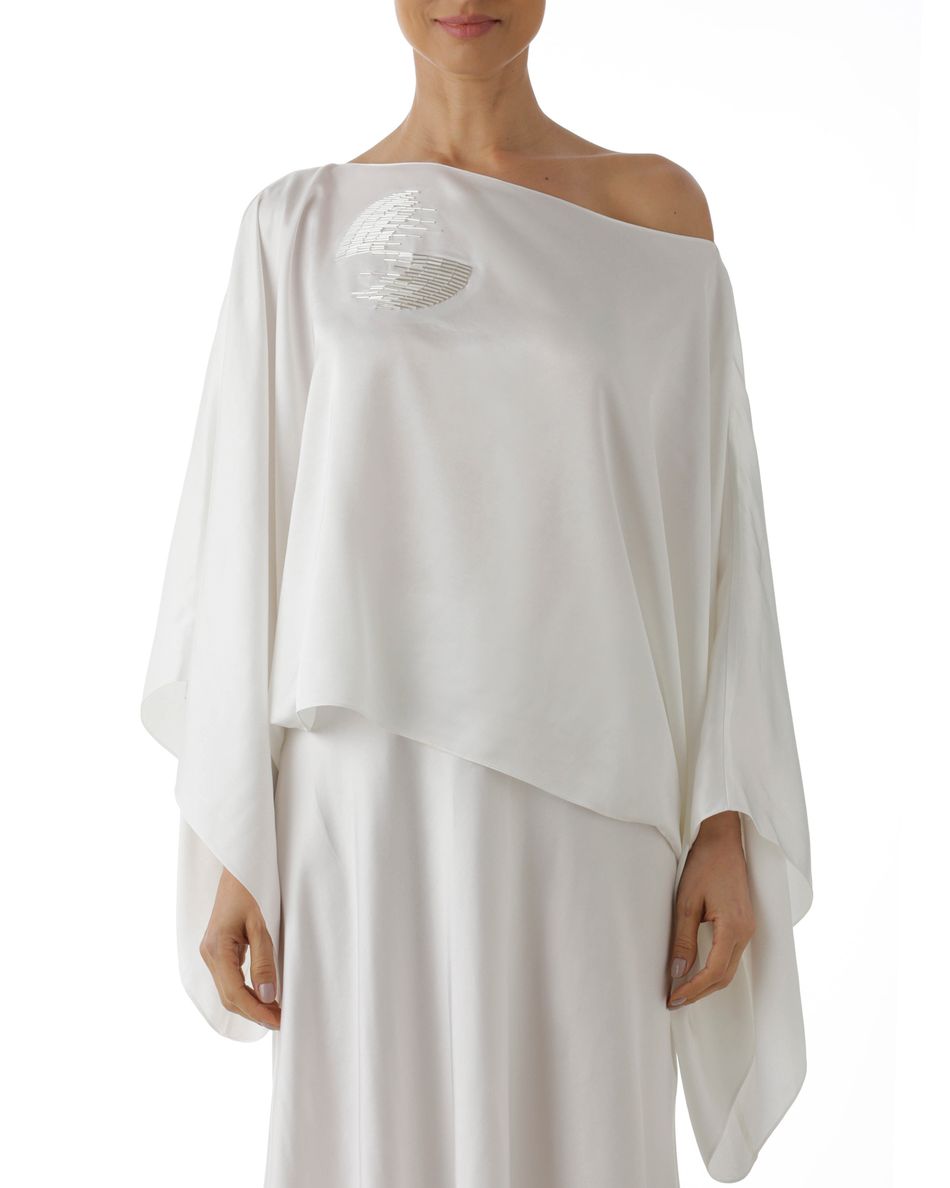 Blusa Retângulo Bordado Branco