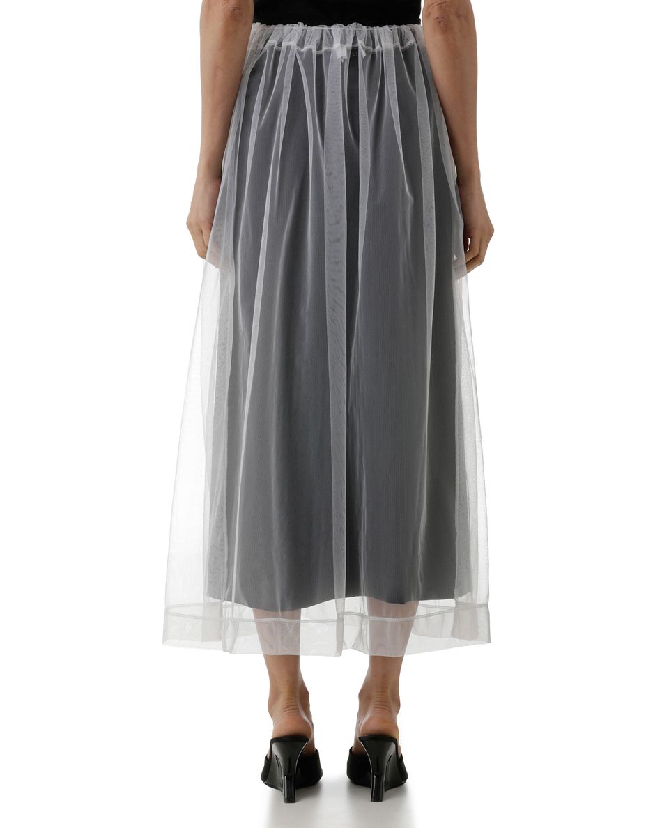 Saia Tule Tubular Branco