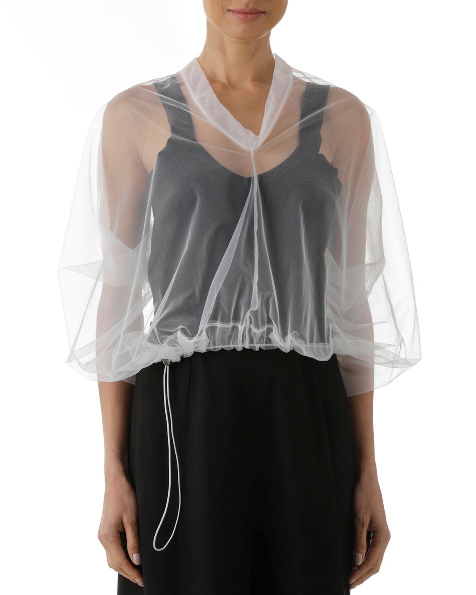 Blusa Tule Tubular Branco
