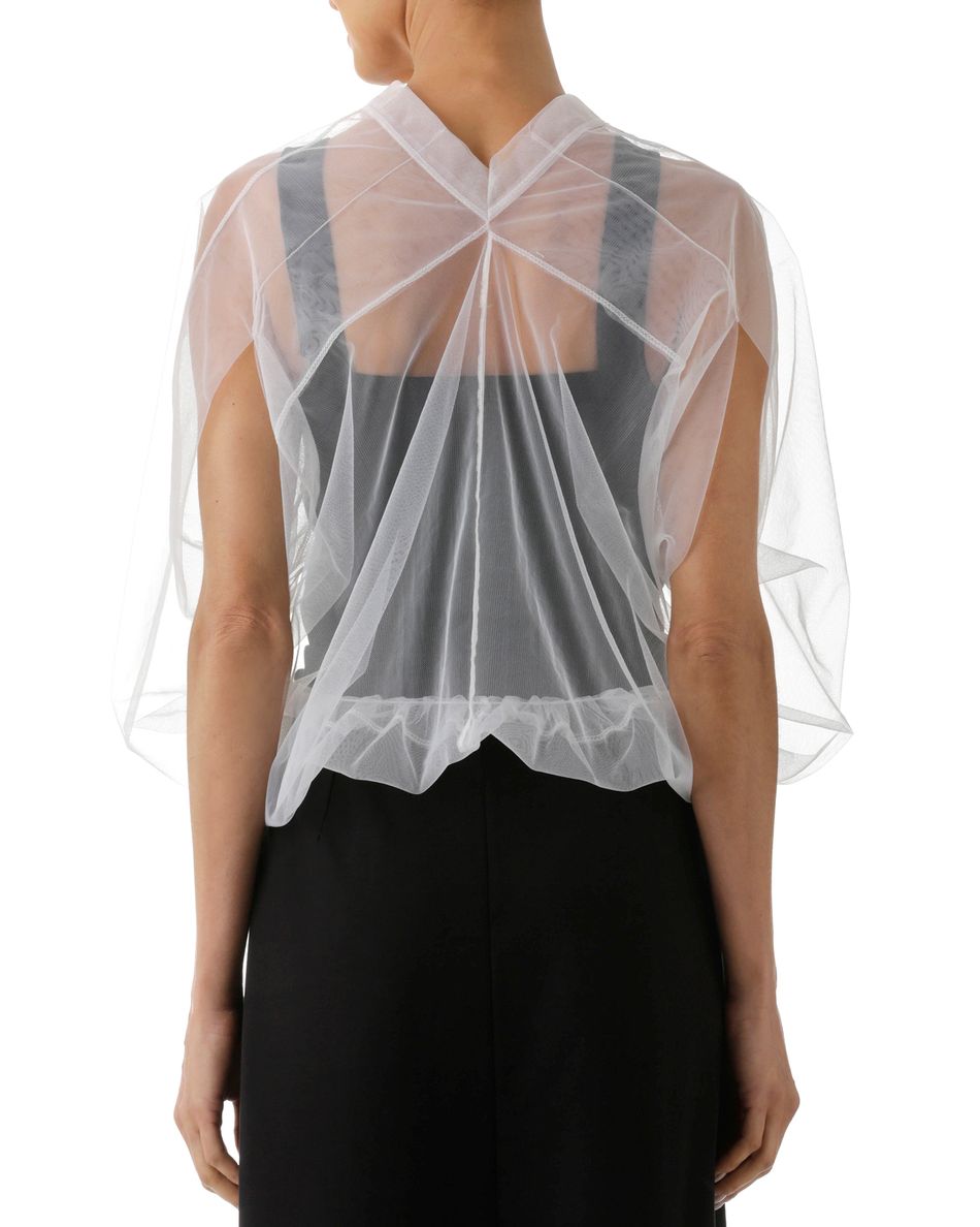 Blusa Tule Tubular Branco