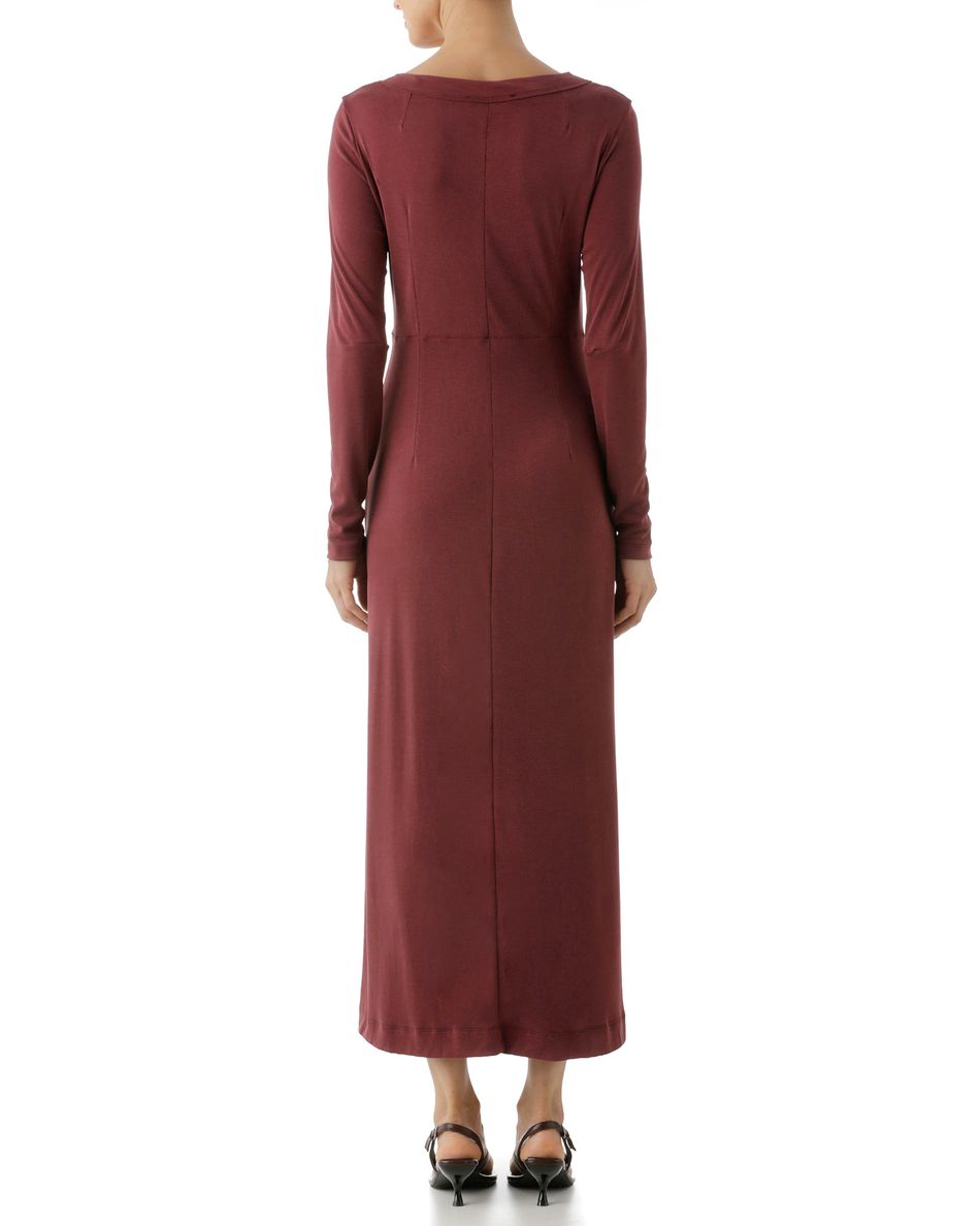 Vestido Nó Lateral Vinho