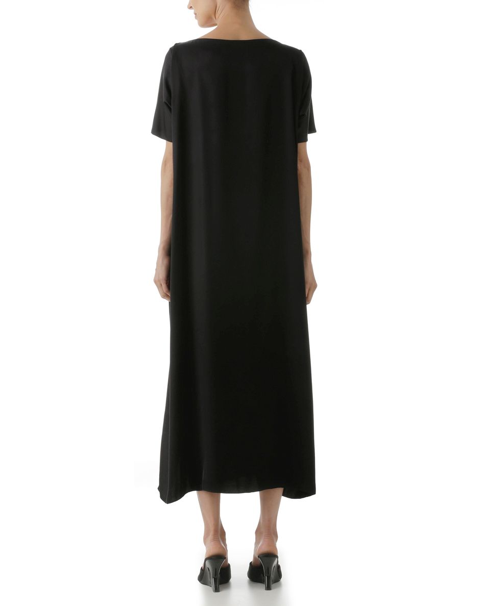 Vestido Bordado Círculo Preto