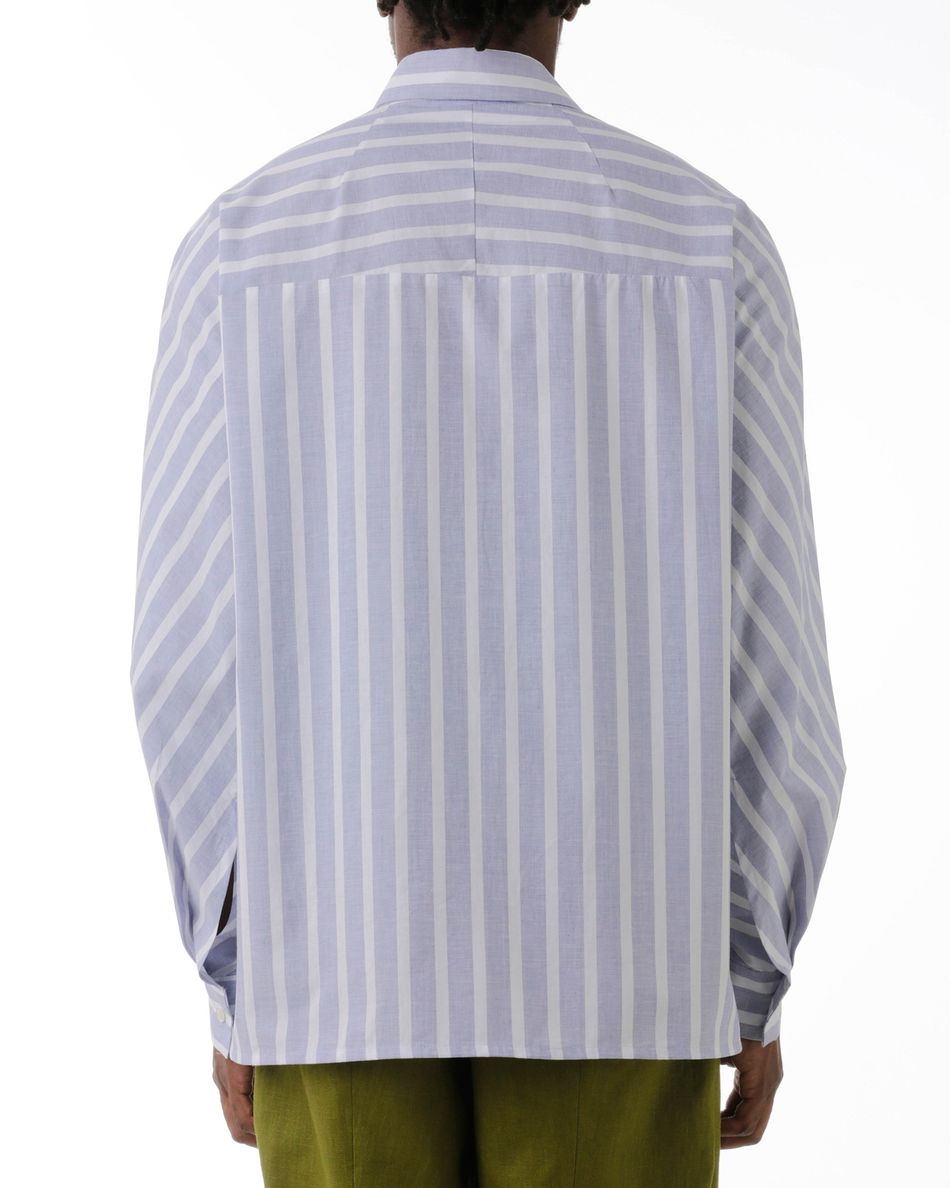 Camisa Costura para Fora Listrado Nando