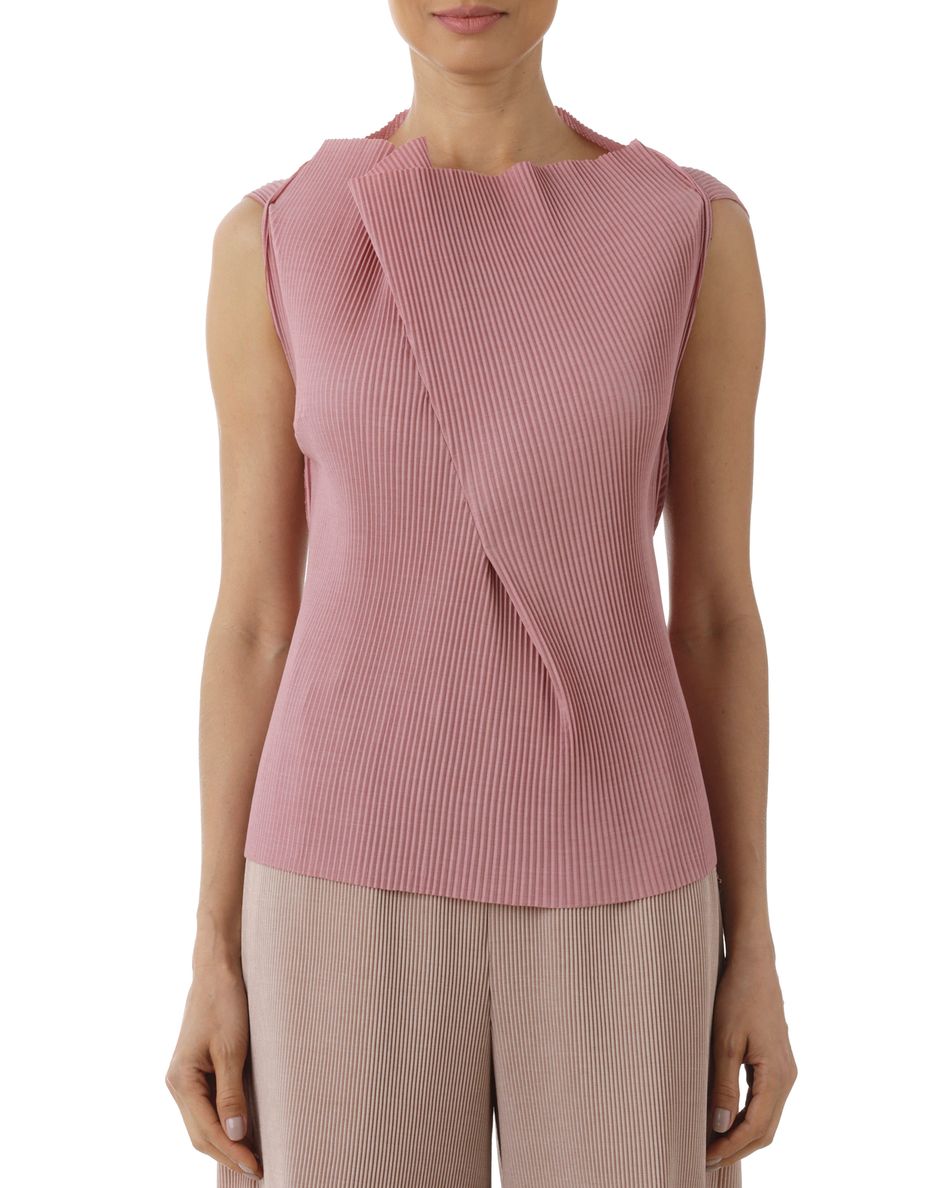 Blusa Prega Frontal Rosé