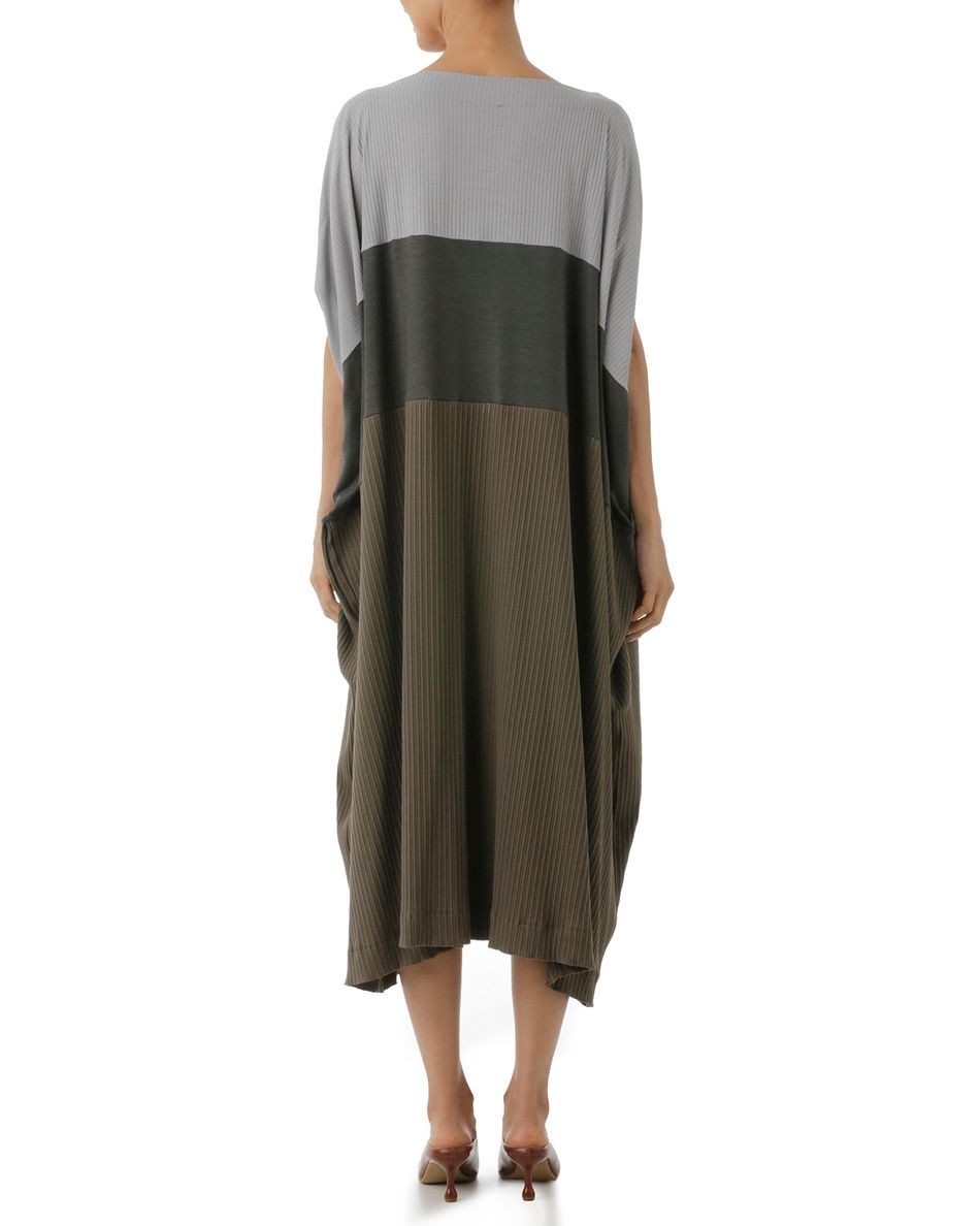 Vestido Tricolor Upcycling Cinza