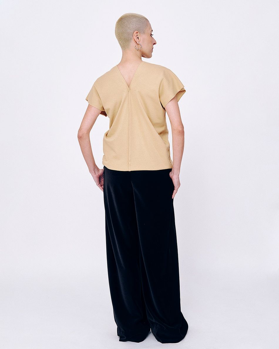 Blusa Retângulos Areia