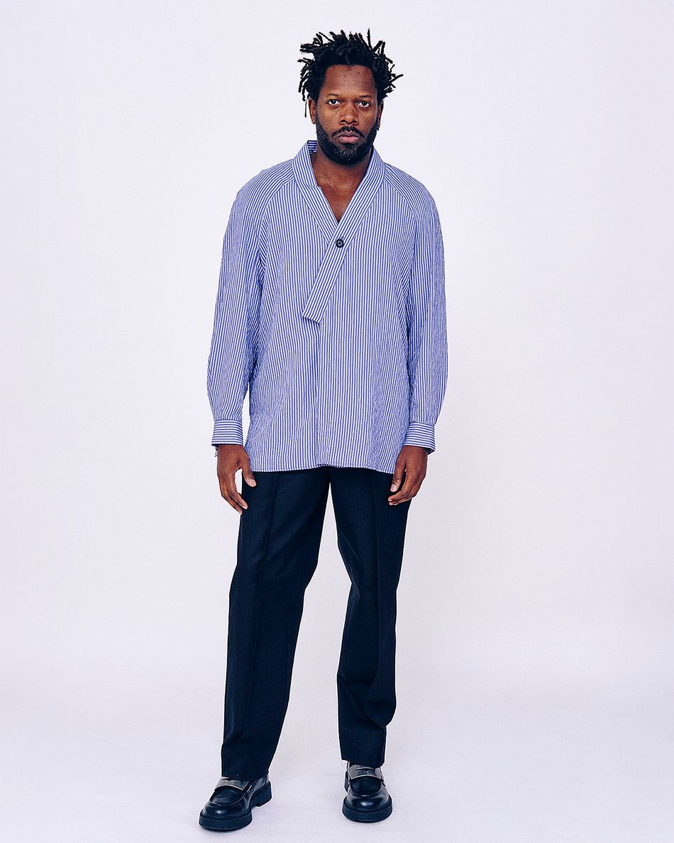 Camisa Quimono Nando Azul