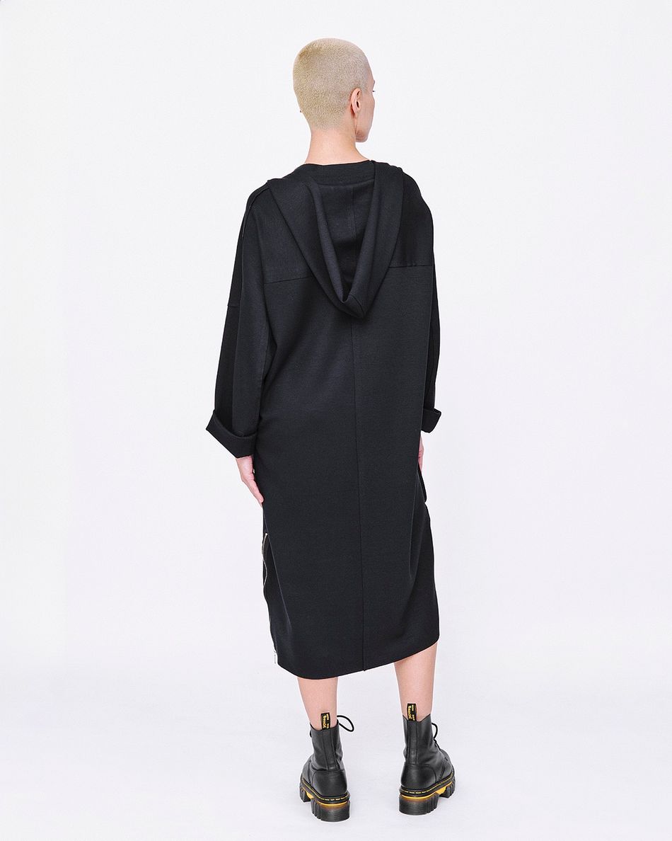 Vestido Zíper à fio Preto