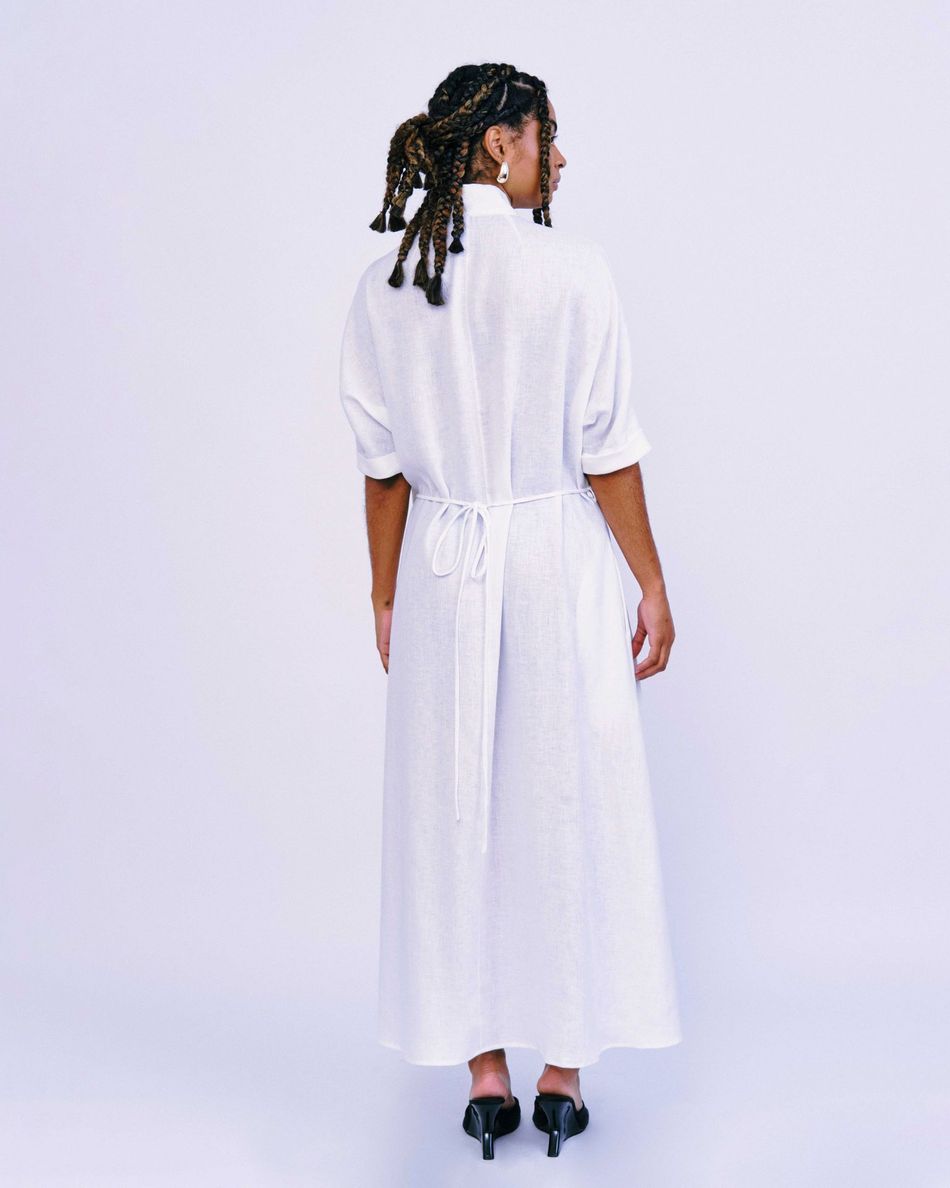 Vestido Renda Transpasse Branco