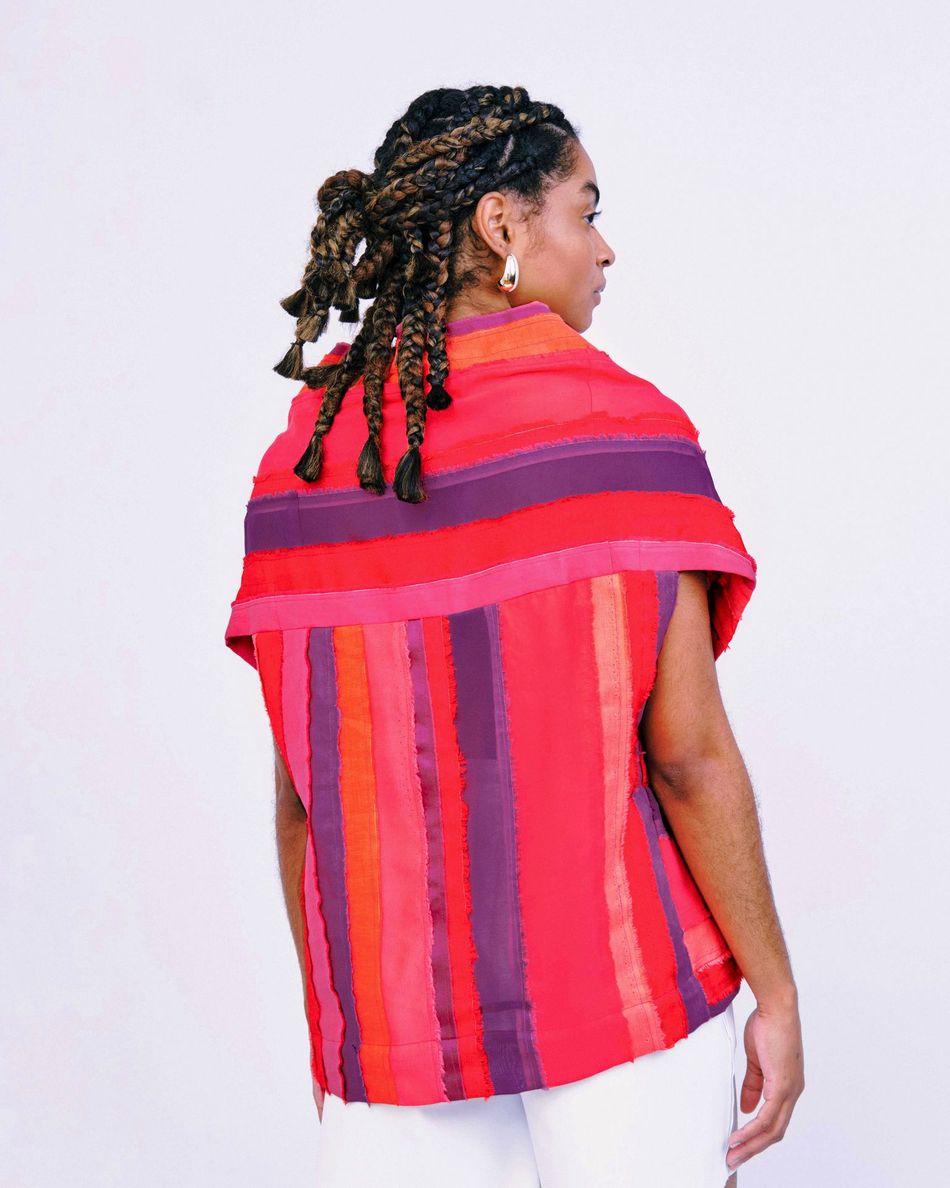 Blusa Ourelas Vermelho