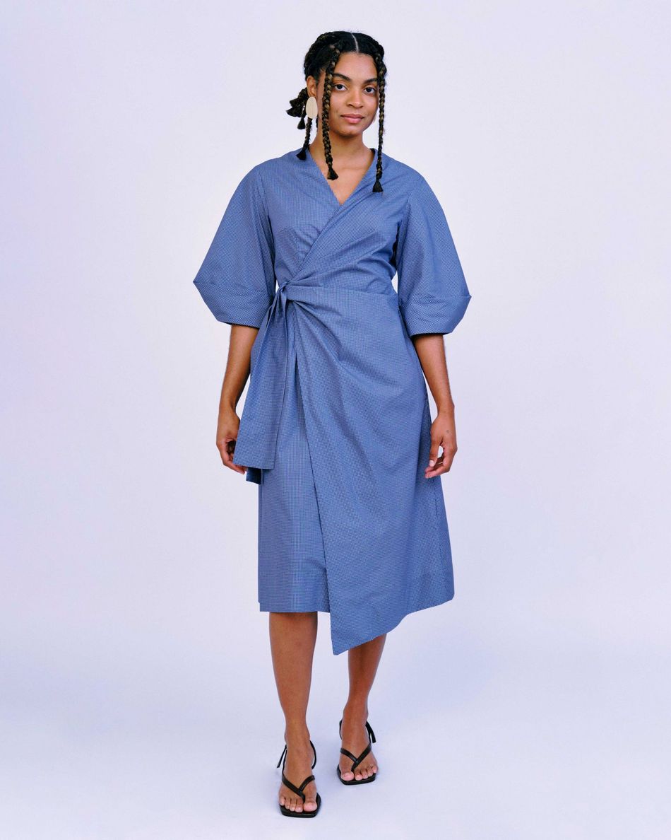 Vestido Transpasse Drapeado