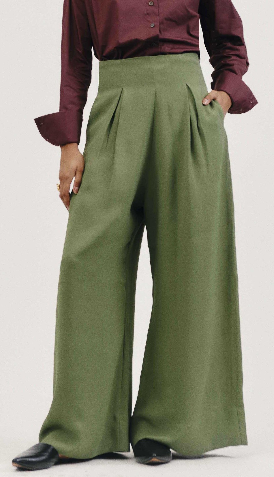 Calça Suassuna Crepe - verde	