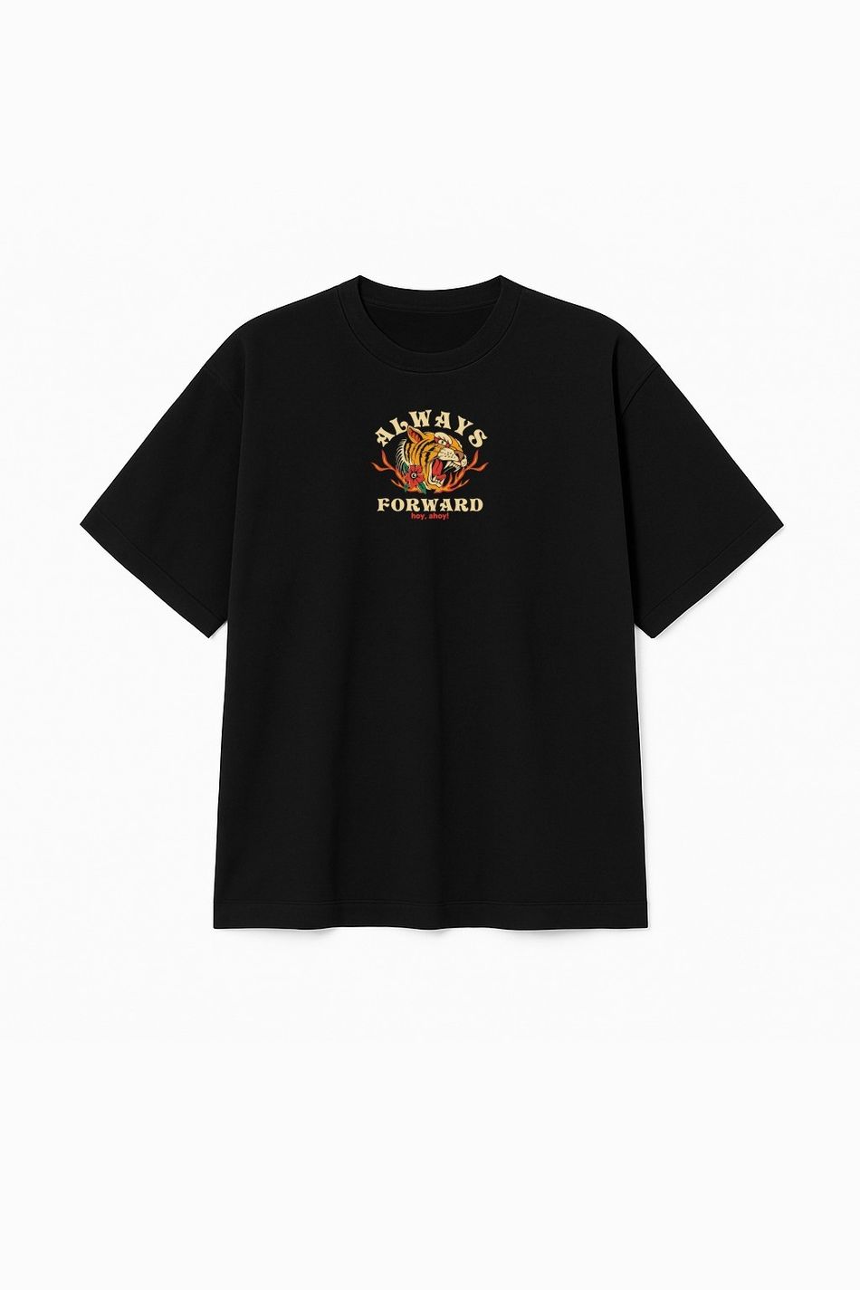 Camiseta Oversized Tigre Cobra Fogo
