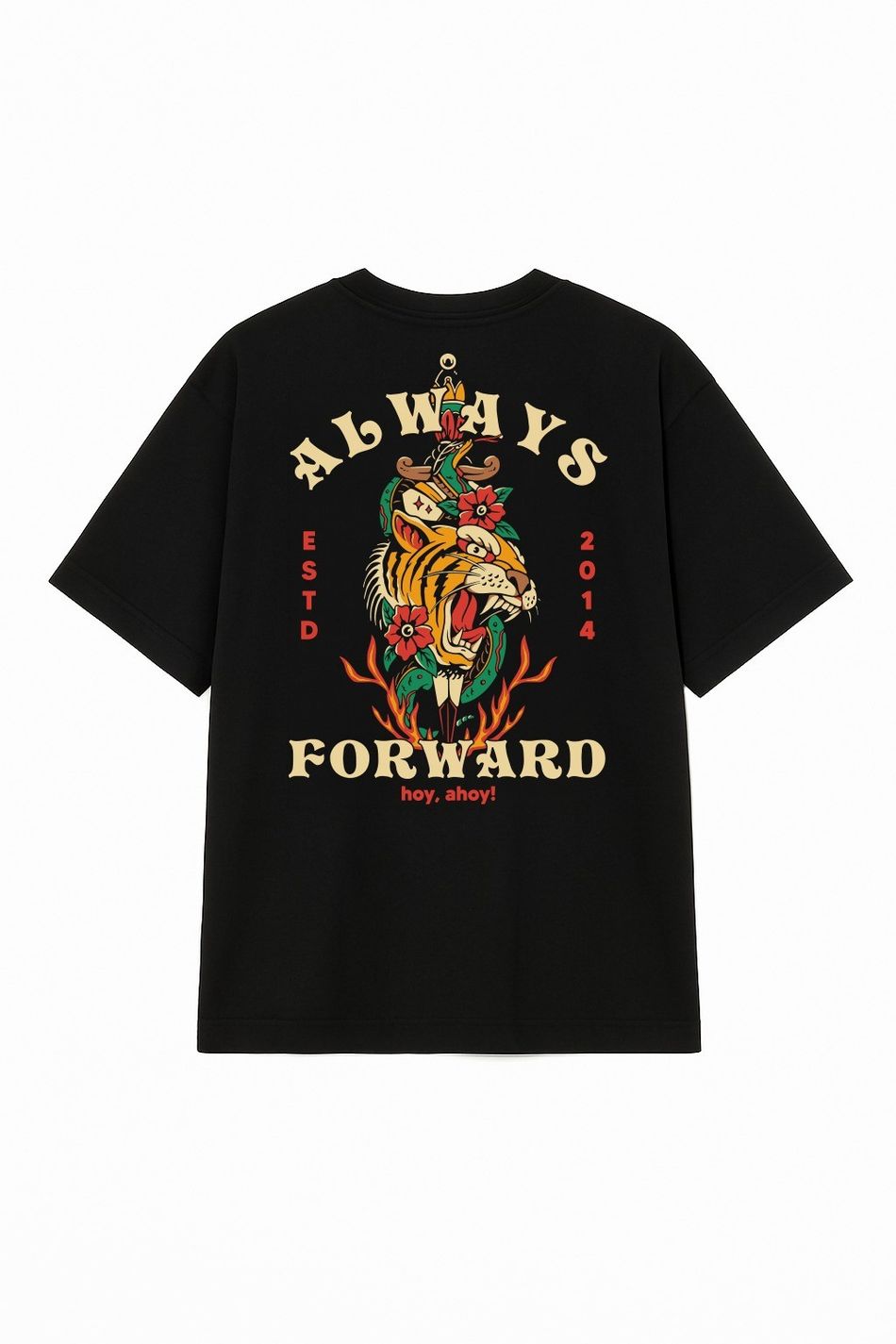 Camiseta Oversized Tigre Cobra Fogo