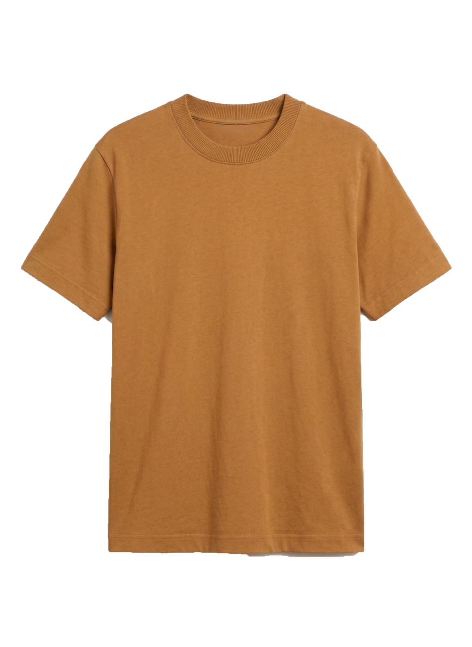 CAMISETA BÁSICA TUBULAR - CARAMELO
