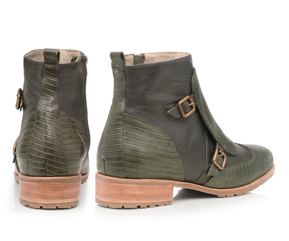 Bota Catarina - Verde Militar | salto baixo 2cm