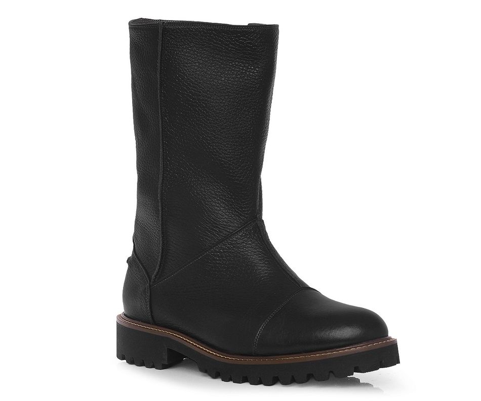 Bota Nise - Preto | salto baixo 2cm