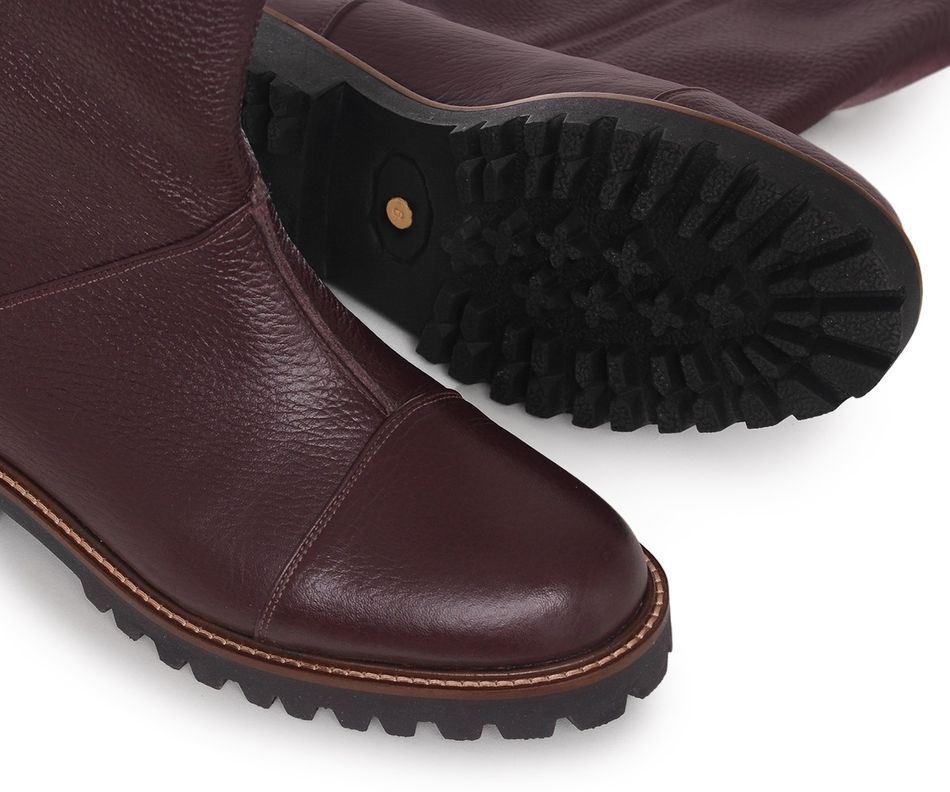 Bota Nise - Café | salto baixo 2cm