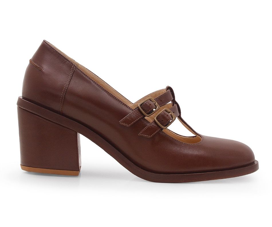 Scarpin Julia - Café | salto medio 5.5cm