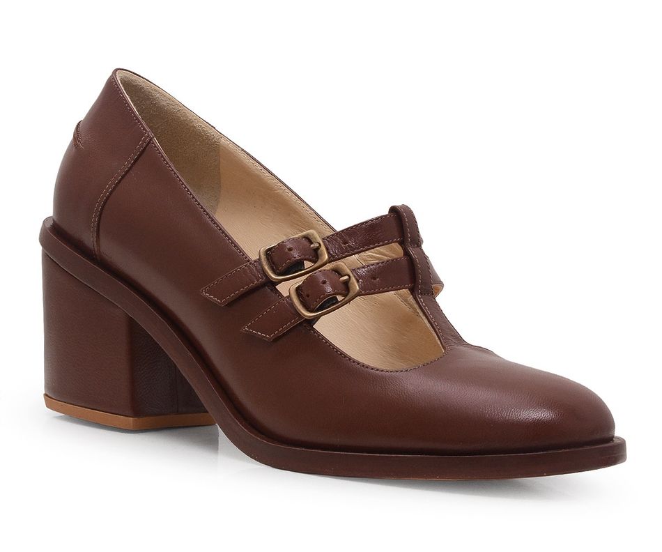 Scarpin Julia - Café | salto medio 5.5cm