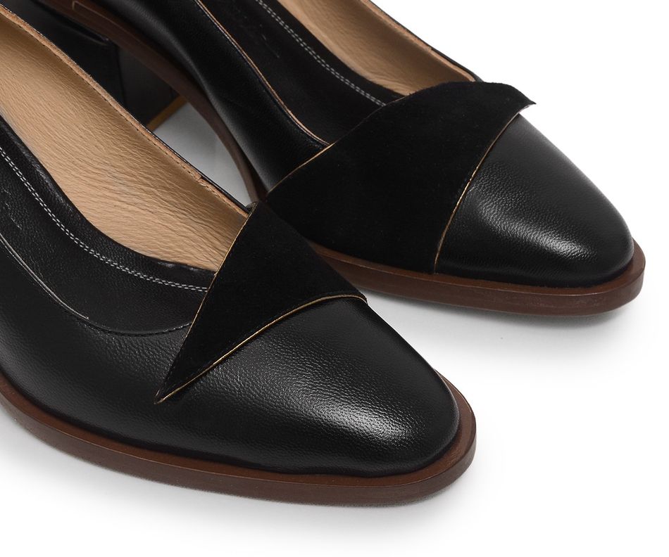 Scarpin Dora - Preto | salto medio 5.5cm