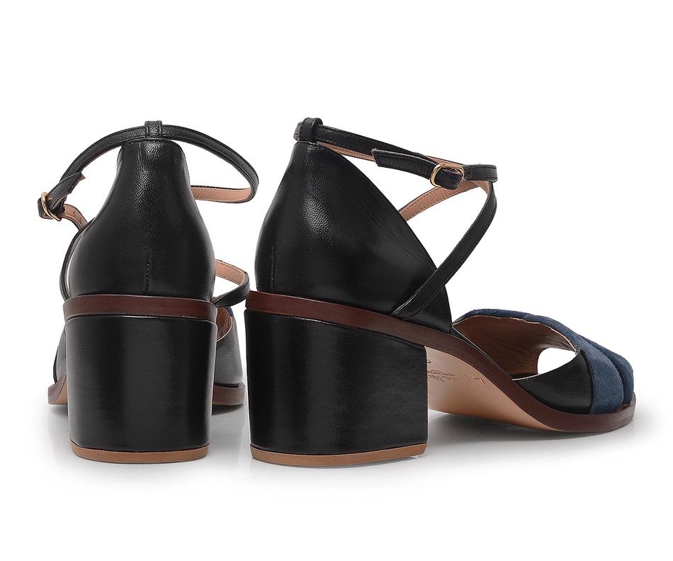 Sandália Dora - Preto | salto médio 5cm