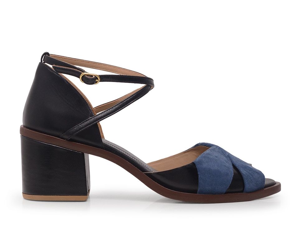 Sandália Dora - Preto | salto médio 5cm