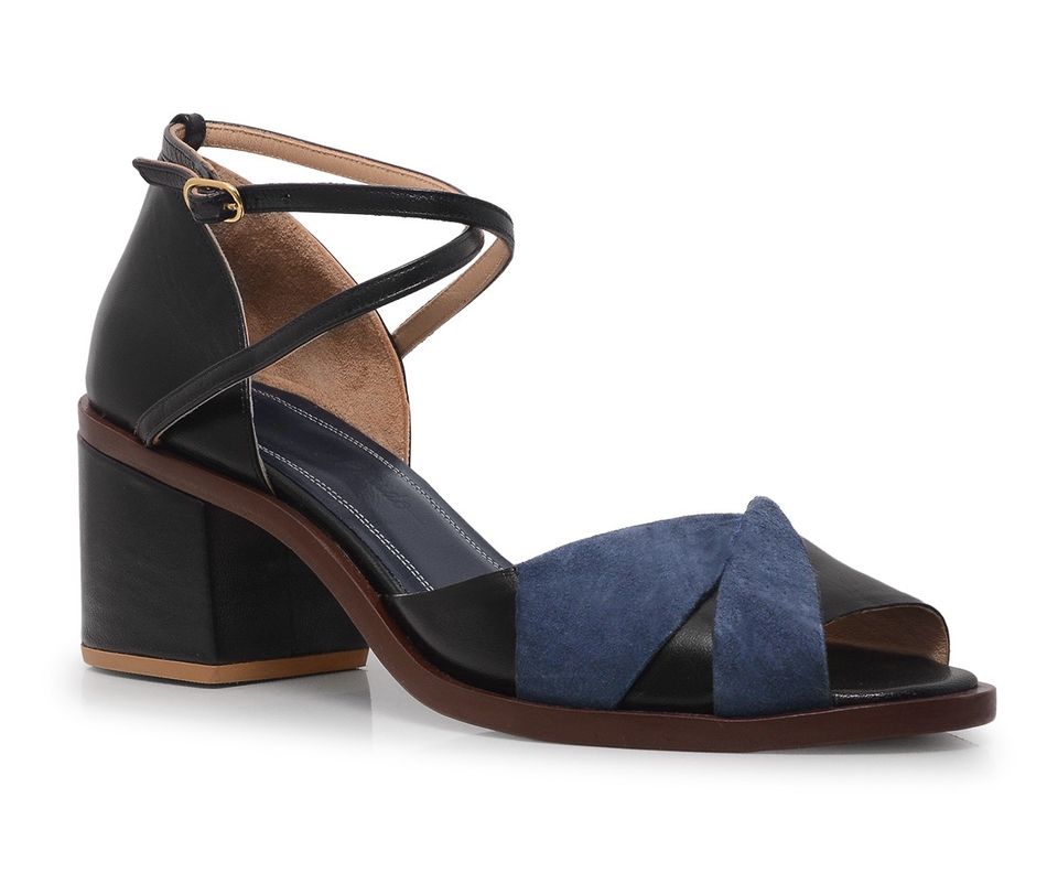 Sandália Dora - Preto | salto médio 5cm