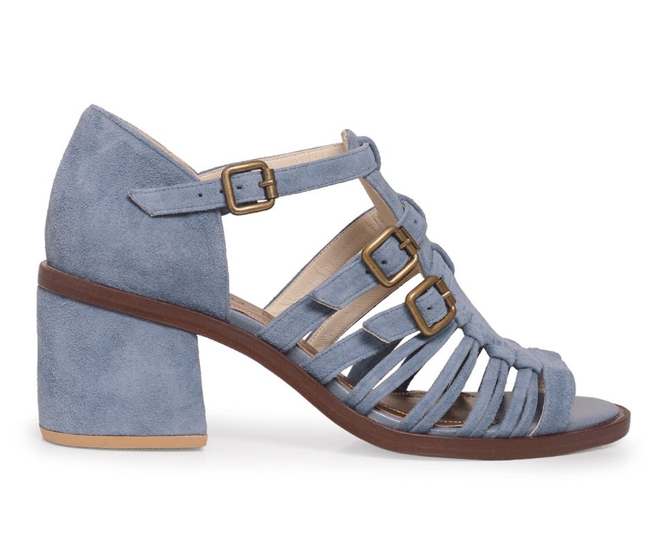 Sandália Alta Cora - Jeans  | salto medio 5.5cm
