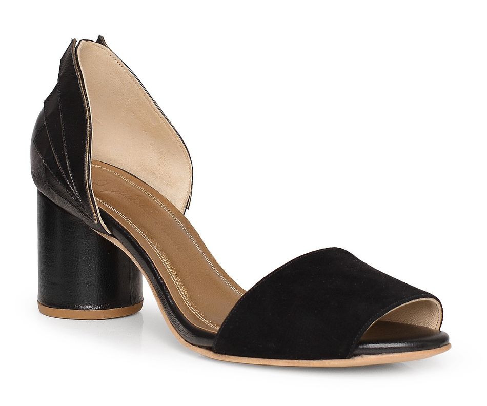Sandália Yumi - Preto | salto medio 6.5cm