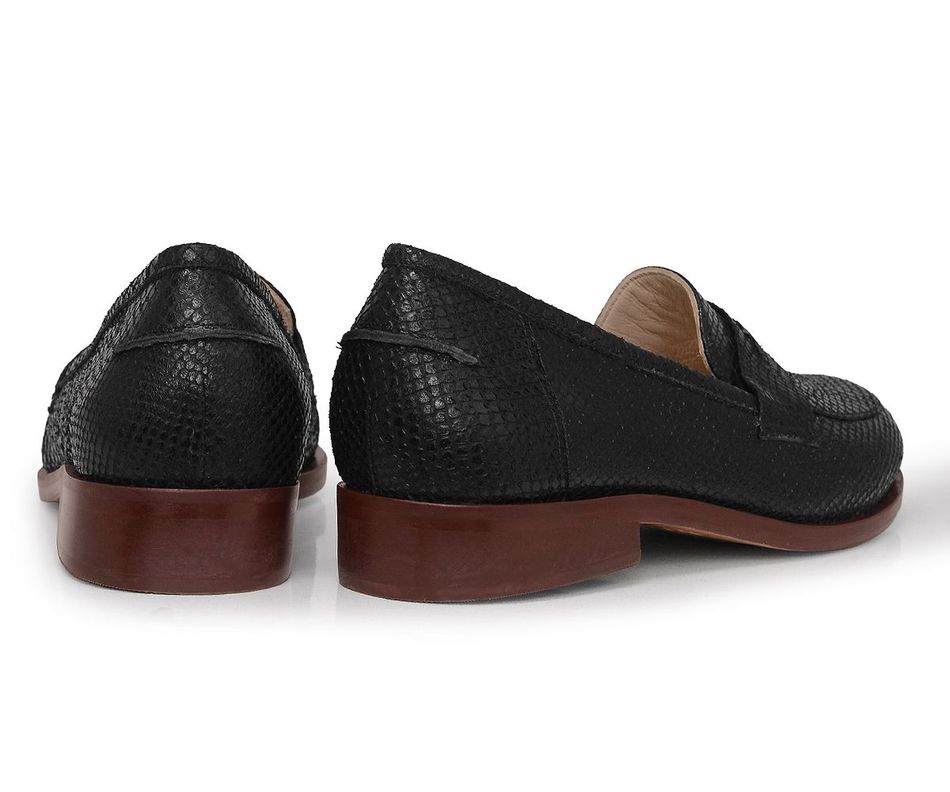 Mocassim Julie | Cobra Preto