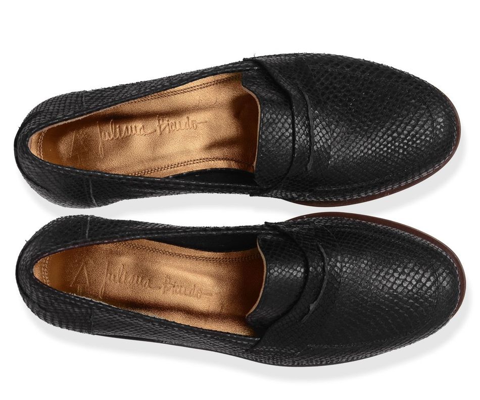 Mocassim Julie | Cobra Preto