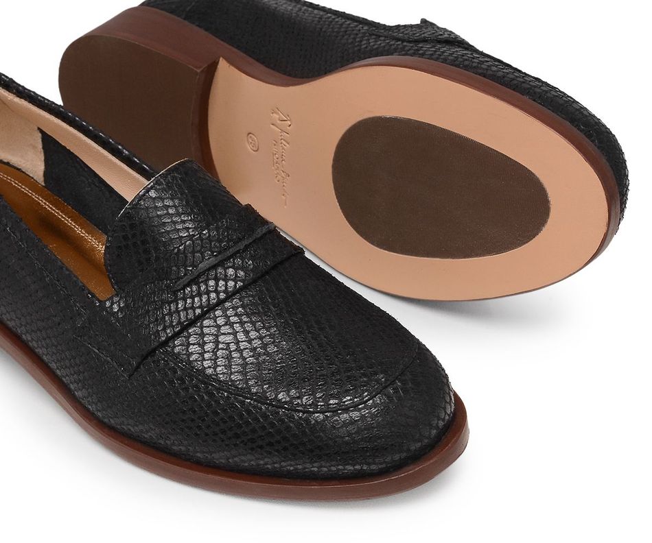 Mocassim Julie | Cobra Preto