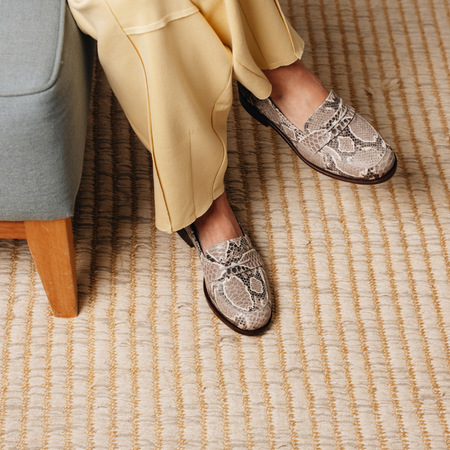 Mocassim Julie | Cobra Cinza