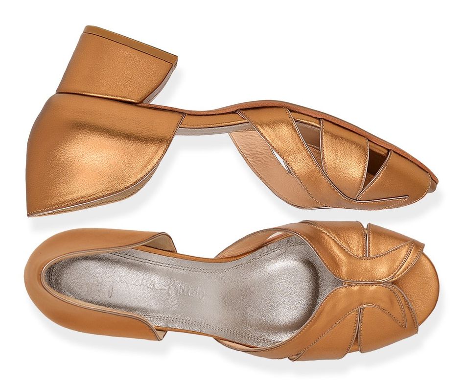 Teresa - Ouro Velho | salto grosso 4.5cm