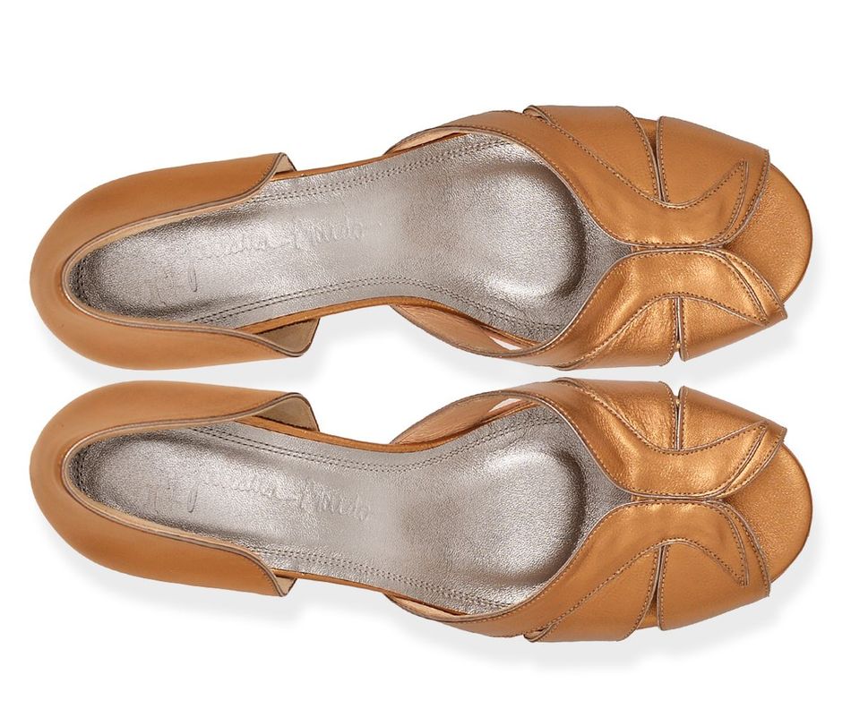 Teresa - Ouro Velho | salto grosso 4.5cm