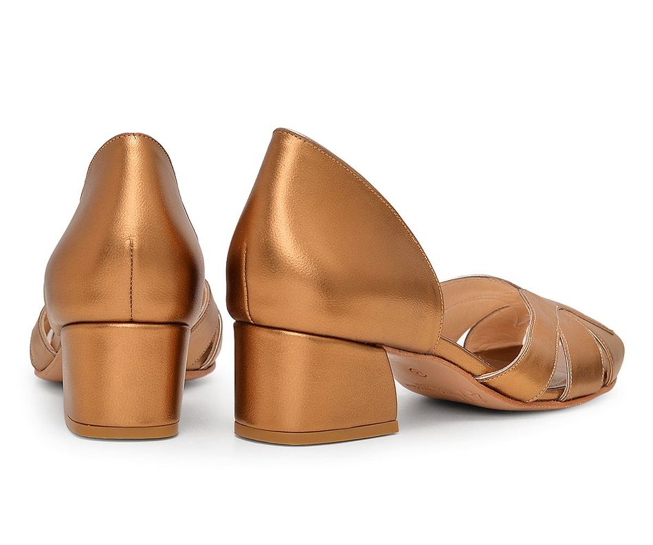 Teresa - Ouro Velho | salto grosso 4.5cm