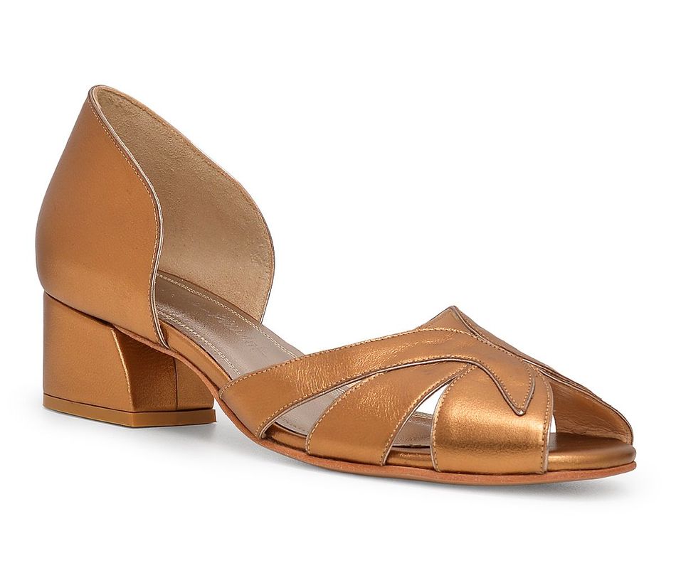 Teresa - Ouro Velho | salto grosso 4.5cm