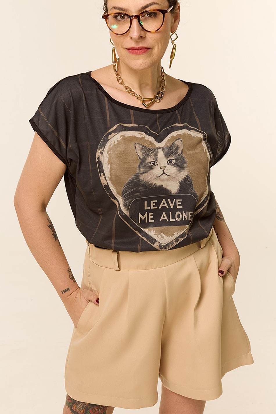 BLUSA DNA GATO CORAÇÃO