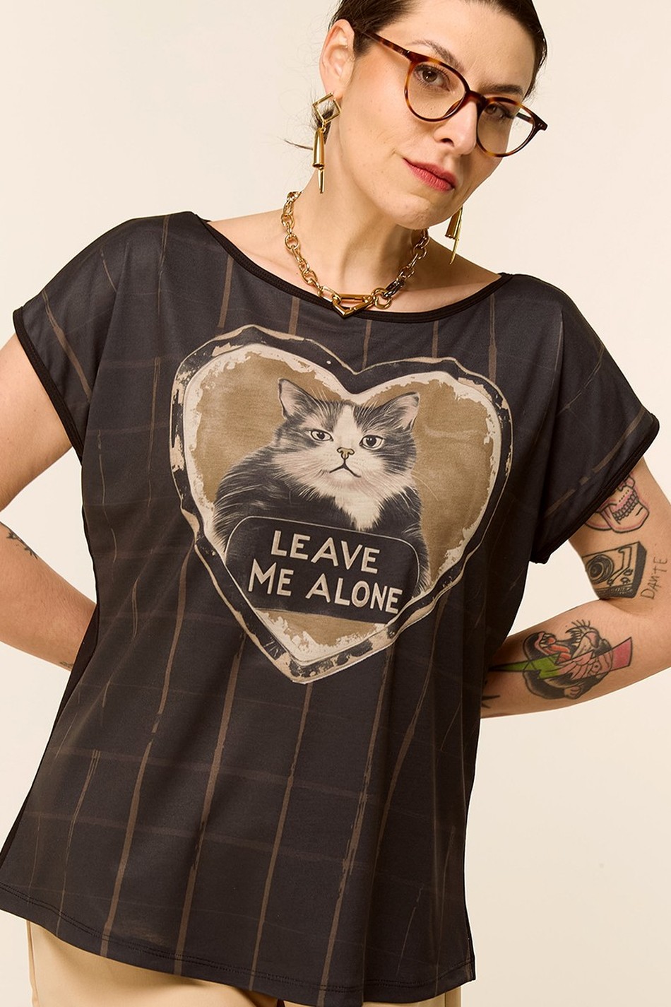 BLUSA DNA GATO CORAÇÃO