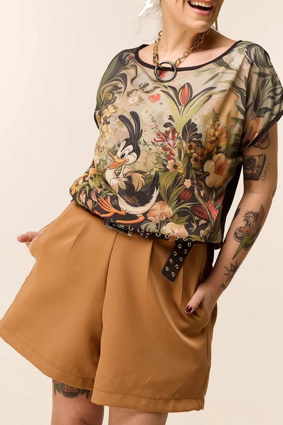 BLUSA DNA DONALD FLORAL