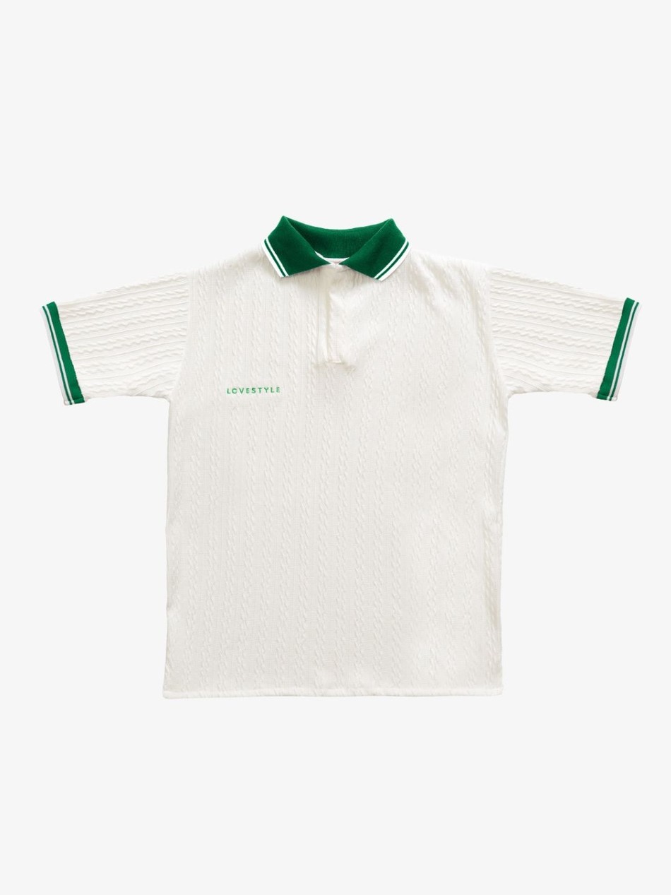 polo tricot verde