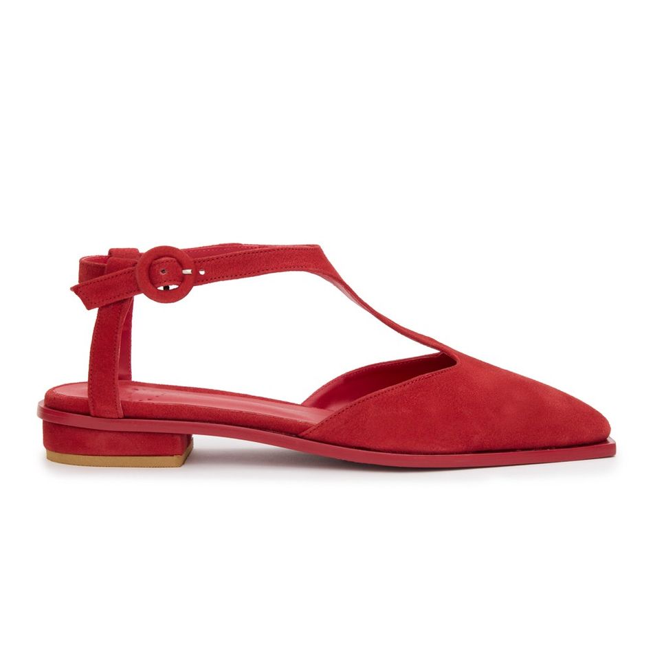 SAPATILHA CAMURÇA ELOAH VERMELHO 
