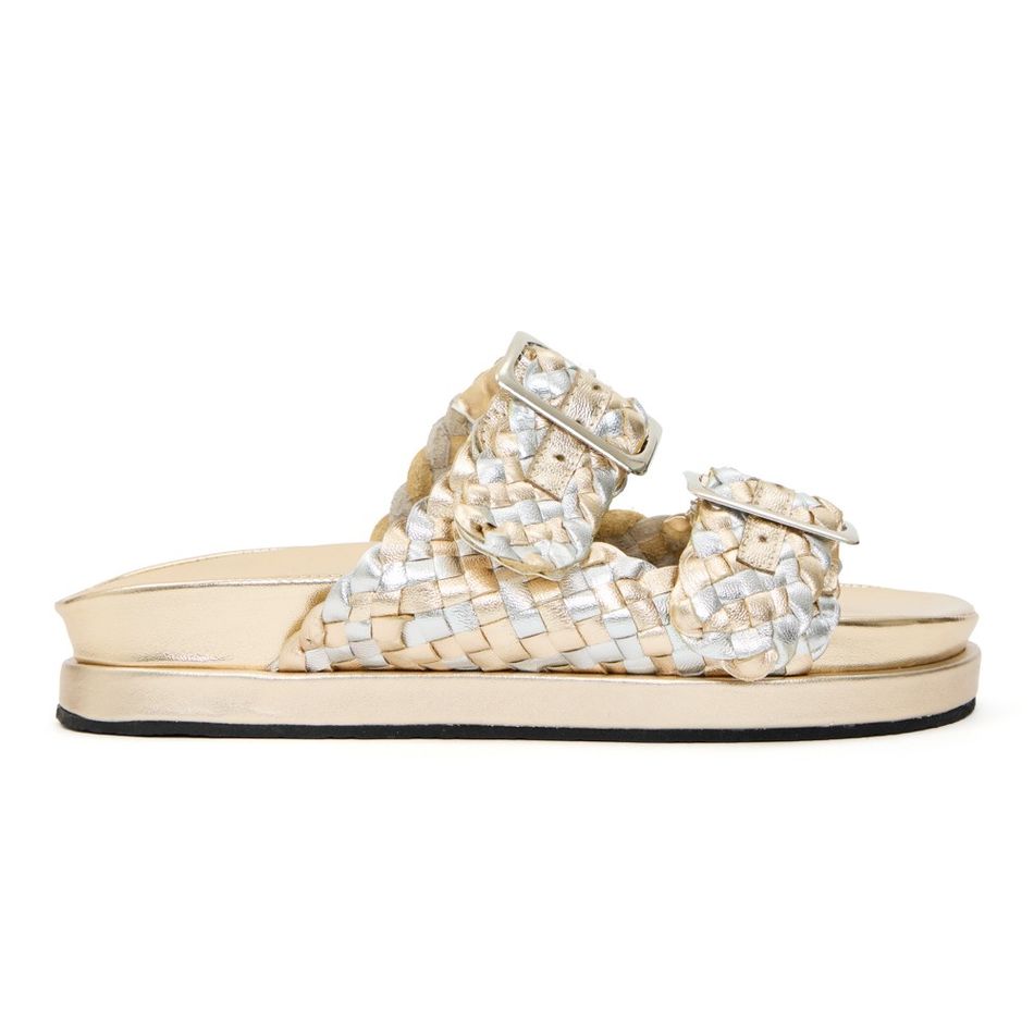 BIRKEN TRESSE  CHAMPAGNE COM PRATA