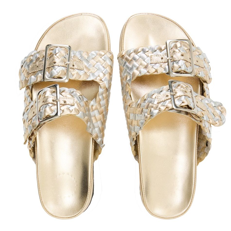 BIRKEN TRESSE  CHAMPAGNE COM PRATA