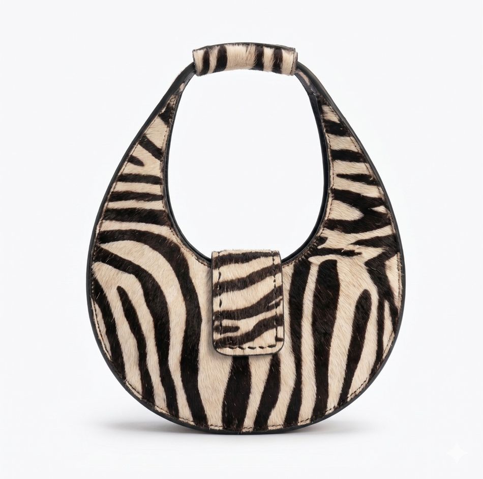 BOLSA ESTOCOLMO PÊLO ZEBRA 