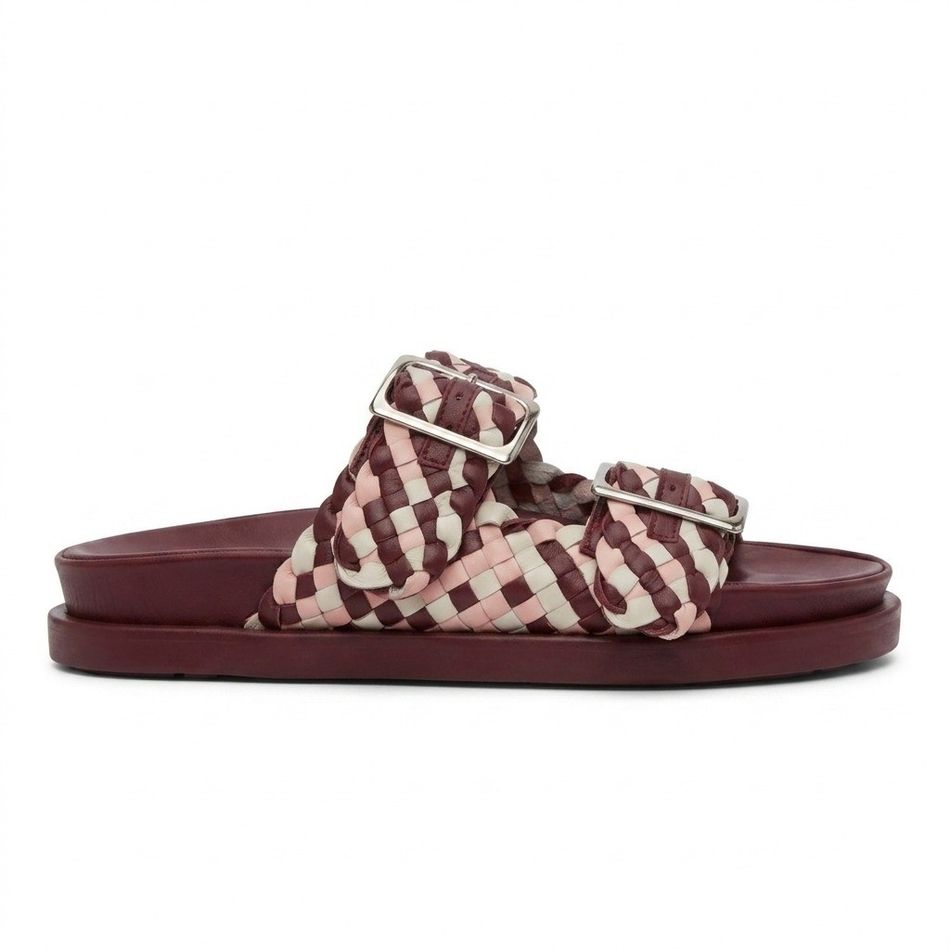 BIRKEN TRESSÊ OFF/ROSA/BORDÔ 