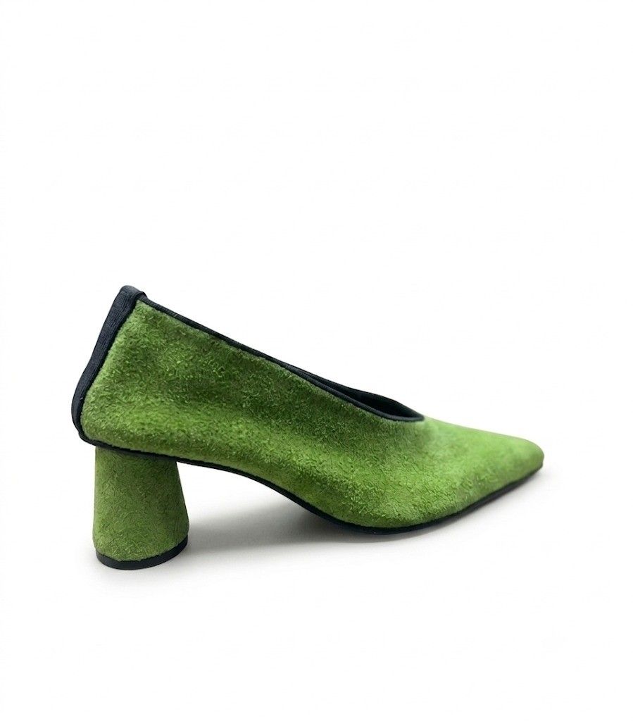 SCARPIN GLORINHA VERDE COM AZUL 