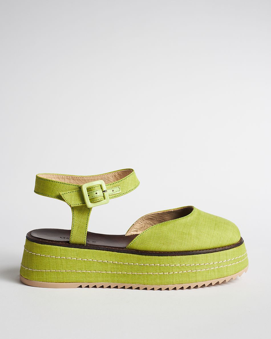 Flatform Mary Jane Verde